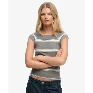 Γυναικείο μπλουζάκι με ανοιχτούς ώμους Superdry Athletic image-1