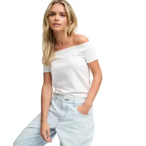 Off-the-Shoulder Bardot T-Shirt for Women Superdry image-0