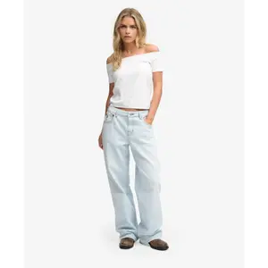 Off-the-Shoulder Bardot T-Shirt for Women Superdry image-2