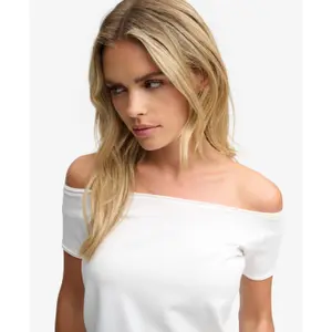 Off-the-Shoulder Bardot T-Shirt for Women Superdry image-3