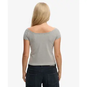 Bardot T-shirt met Blote Schouders Dames Superdry image-2