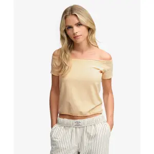Off-the-Shoulder Bardot T-Shirt for Women Superdry image-1