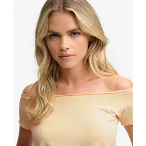 Off-the-Shoulder Bardot T-Shirt for Women Superdry image-3