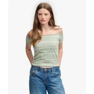 Off-the-Shoulder Bardot T-Shirt for Women Superdry image-1