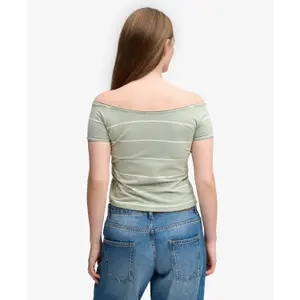 Off-the-Shoulder Bardot T-Shirt for Women Superdry image-4