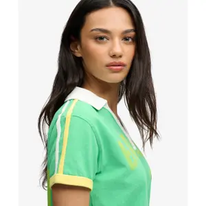 T-shirt col polo donna Superdry Athletic image-4