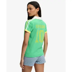 T-shirt col polo donna Superdry Athletic image-3