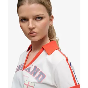 T-shirt col polo donna Superdry Athletic image-3