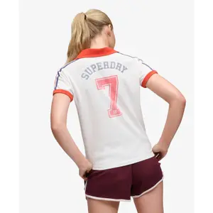 T-shirt col polo donna Superdry Athletic image-2