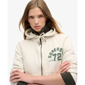 Women's zip-up sweatshirt Superdry Athletic Essentials image-4