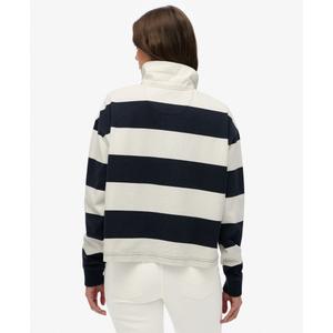 Polo de rayas de manga larga para mujer Superdry Athletic Essentials image-4