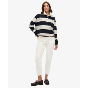 Polo de rayas de manga larga para mujer Superdry Athletic Essentials image-6