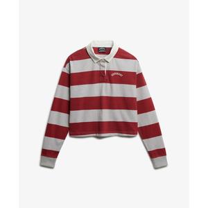 Polo rayé manches longues femme Superdry Athletic Essentials