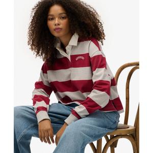 Polo rayé manches longues femme Superdry Athletic Essentials image-1