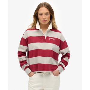 Polo rayé manches longues femme Superdry Athletic Essentials image-2