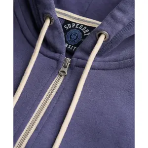Women's short hooded zip sweatshirt Superdry Essential image-4