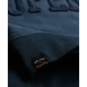 Women's round neck sweatshirt with tone-on-tone text applique Superdry Athletic Essentials image-6