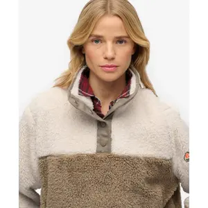 Super blød teddy fleece til kvinder Superdry Mash Up image-2