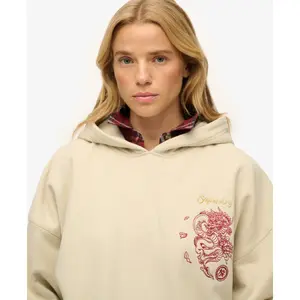 Women's oversized hoodie Superdry Tokyo Narrative image-5