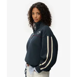 Pull à col tunisien femme Superdry Country Club Tape image-3