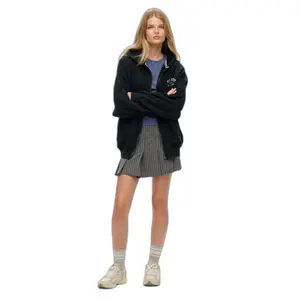 Women's oversized hooded zip sweatshirt Superdry Athletic Essentials image-1