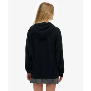 Women's oversized hooded zip sweatshirt Superdry Athletic Essentials image-4