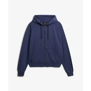 Women's zip-up hooded sweatshirt with tie-dye logo Superdry Essential image-0