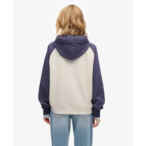 Sudadera con capucha, cremallera, logo y mangas raglán para mujer Superdry Essential image-5