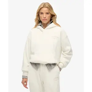 Felpa con cappuccio in velluto donna Superdry Country Club Relax image-1