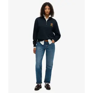 Sweatshirt 1/2 zip woman Superdry Country Club Crest image-1