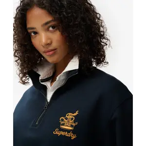 Sweatshirt 1/2 zip woman Superdry Country Club Crest image-5