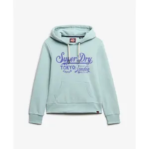 Felpa con cappuccio da donna Superdry Tokyo London image-0