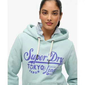 Felpa con cappuccio da donna Superdry Tokyo London image-3