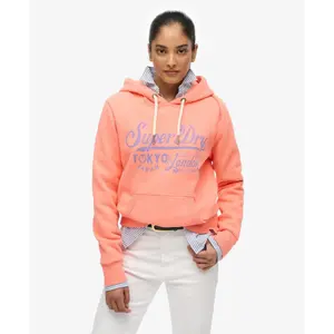 Felpa con cappuccio da donna Superdry Tokyo London image-1