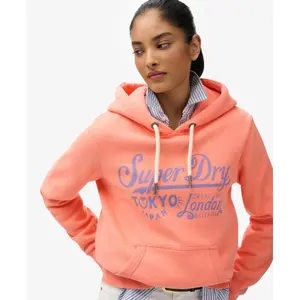 Felpa con cappuccio da donna Superdry Tokyo London image-3