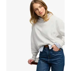 Sweatshirt woman Superdry Script Brand Loose image-4