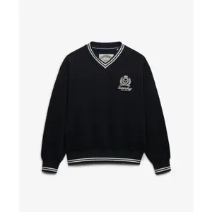 Damski sweatshirt z dekoltem w kształcie V Superdry Country Club Crest