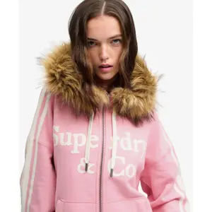 Women's zip-up hoodie Superdry Vintage Fur image-3