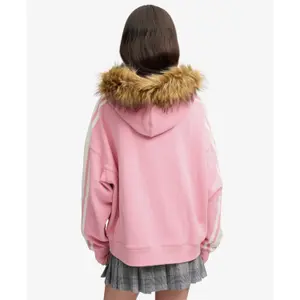Women's zip-up hoodie Superdry Vintage Fur image-4