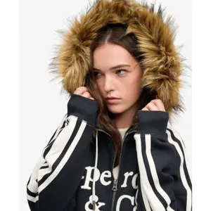 Women's zip-up hoodie Superdry Vintage Fur image-1