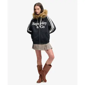 Women's zip-up hoodie Superdry Vintage Fur image-2
