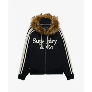 Women's zip-up hoodie Superdry Vintage Fur image-6