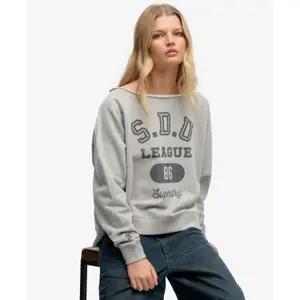 Sweatshirt woman Superdry Bardot Athletic Essentials image-1