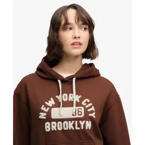 Women's hooded sweatshirt Superdry Prep Chenille image-4