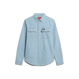 Long-sleeved cotton shirt Superdry image-0