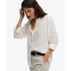 Camicia slim in lino donna Superdry Premium image-1