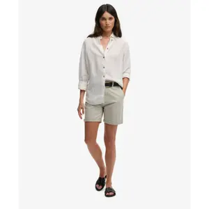 Camicia slim in lino donna Superdry Premium image-2