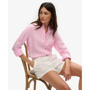 Camicia slim in lino donna Superdry Premium image-1