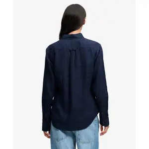 Women's long sleeve linen shirt Superdry Premium image-2