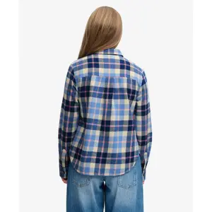 Women's Long Sleeve Checked Flannel Shirt Superdry image-4